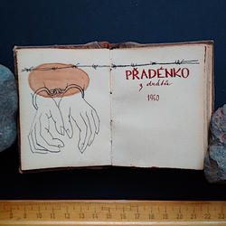 Přadénko z drátů – frontispis a titul